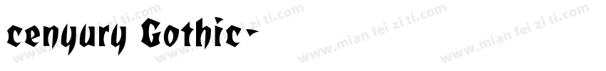 cenyury Gothic字体转换